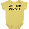 vote for cynthia Baby Bodysuit