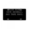 i just want to drink wine License Plate