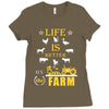 life is better1 Ladies Fitted T-Shirt