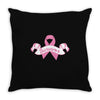 breast cancer survivor pocket Throw Pillow