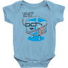hipster ice cube Baby Onesie