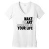 make smart choicees in your life Women's V-Neck T-Shirt