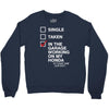 in the garage working on my honda Crewneck Sweatshirt