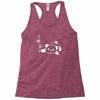 panda flat out with bamboo Racerback Tank