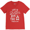 life is better by the camp fire V-Neck Tee