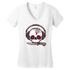 skully Women's V-Neck T-Shirt