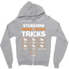 Stubborn French Bulldog Tricks Zipper Hoodie