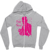 pink freud Zipper Hoodie