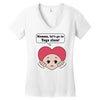 Mommy, Let's Go to Yoga Class! Women's V-Neck T-Shirt