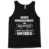 never underestimate an old man who was born in november Tank Top