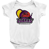 purple champs Baby Onesie