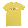new! monkey Ladies Fitted T-Shirt