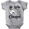 He Who Must Now Be Changed Baby Bodysuit
