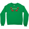 badassy with roses Crewneck Sweatshirt