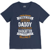 Super Cool Daddy Of A Freaking Awesome Daughter V-Neck Tee