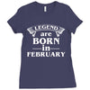 legends are born in february t shirt Ladies Fitted T-Shirt
