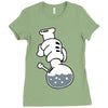mickey get high Ladies Fitted T-Shirt
