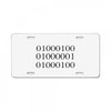 dad in binary code License Plate