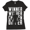 winner winner chicken dinner 3 Ladies Fitted T-Shirt