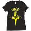tees for the tesla museum! Ladies Fitted T-Shirt