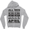 all men are created equal april Zipper Hoodie