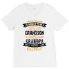 Super Cool Grandson Of A Freaking Awesome Grandpa V-Neck Tee