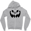 evil pumpkin face halloween costume Zipper Hoodie