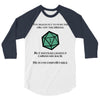 natural 1   orc 3/4 Sleeve Shirt