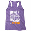 Strong Independent Motivated Gemini Racerback Tank