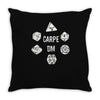 christmas gift carpe dm Throw Pillow