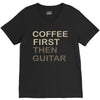 coffee then guitar V-Neck Tee