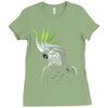 tribal parrot Ladies Fitted T-Shirt
