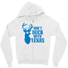 don't buck with texas funny Zipper Hoodie