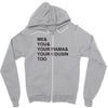 me &amp; you Zipper Hoodie