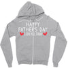 Happy Father's Day I Love Daddy Onesie-Father's Day Zipper Hoodie
