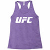 ufc white logo Racerback Tank