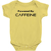 powered by caffeine funny t shirt red bull morning coffee Baby Onesie