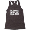 no airbags we die like real men Racerback Tank