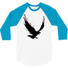 black raven with red eye 3/4 Sleeve Shirt
