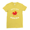 it's all gouda Ladies Fitted T-Shirt