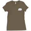 minimal typing bubble pocket tee Ladies Fitted T-Shirt