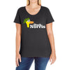 duck norris Ladies Curvy T-Shirt