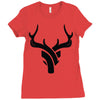 deer Ladies Fitted T-Shirt