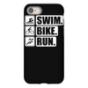 v6 swim bike run iPhone 8 Case
