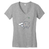 cute bunny Women's V-Neck T-Shirt