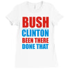 bush clinton large Ladies Fitted T-Shirt