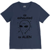 As Exhausted As Alien V-Neck Tee