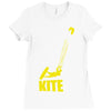 kite kitesurfen kiteboarden fun extremsport top Ladies Fitted T-Shirt