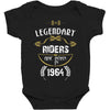 legendary riders are born in 1964 Baby Bodysuit