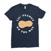 Little Peanut on the Way Ladies Fitted T-Shirt